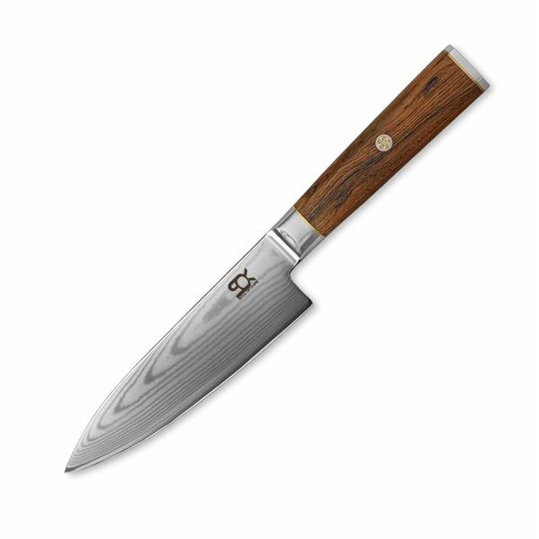Nůž SOK kuchyňský Chef/Gyuto 152 mm Cocobolo White Damascus