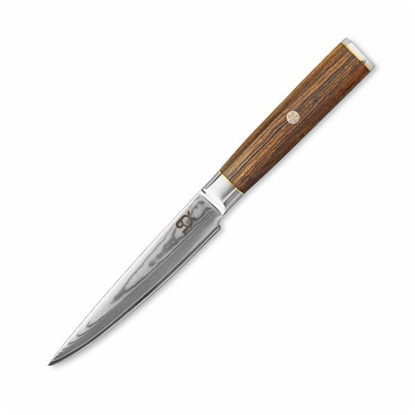 Nůž SOK univerzální Utility 128 mm Cocobolo White Damascus