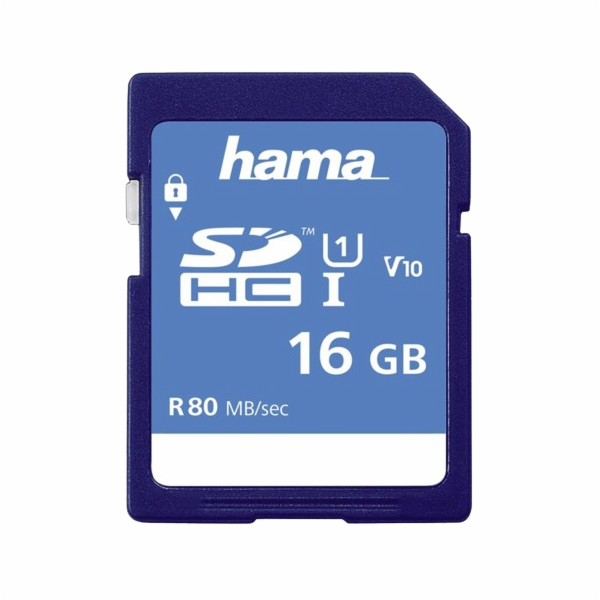 Paměťová karta Hama SDHC 16 GB Class 10, UHS-I 80 MB/s