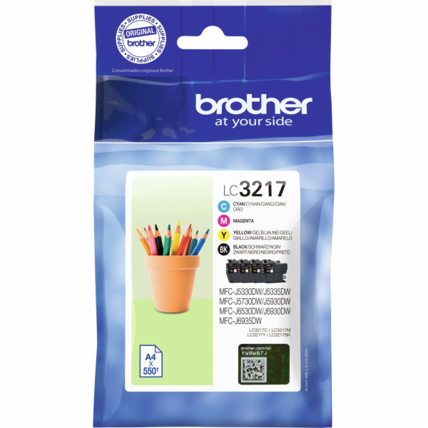 Inkoust Brother Inkoust Brother LC3217VAL CMYK 4 x 550 stran