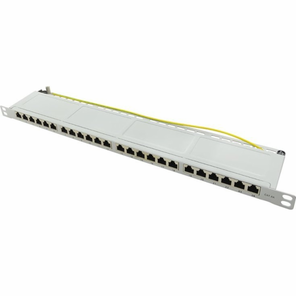 LogiLink Patchpanel LogiLink 19 Cat.6A, 24 portů, šedý, 0...