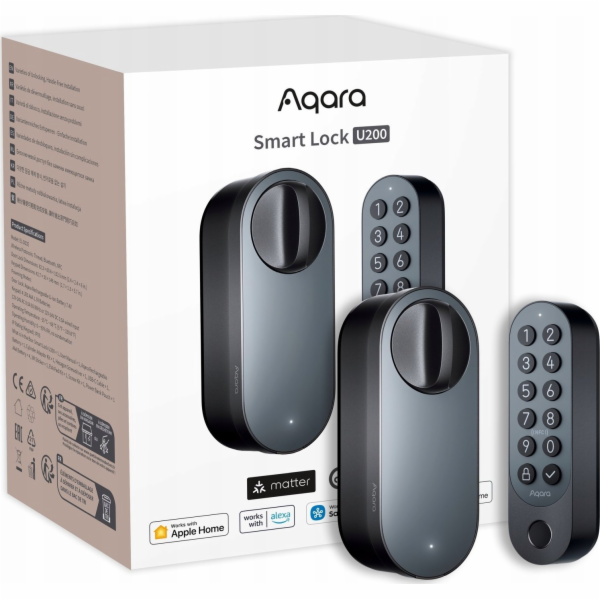 SMART LOCK U200 (OFFLINE, ČERNÁ)