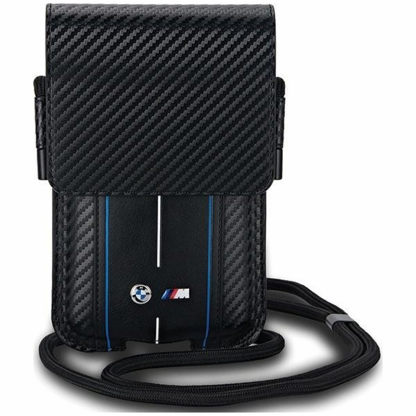 Taška na peněženku BMW  Carbon Blue Stripes – taška na te...