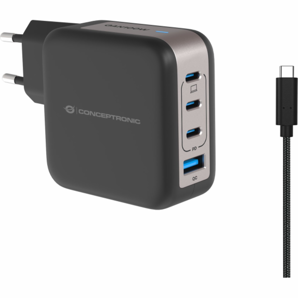 Conceptronická nabíječka CONCEPTRONIC Ladegerät 4Port 100...