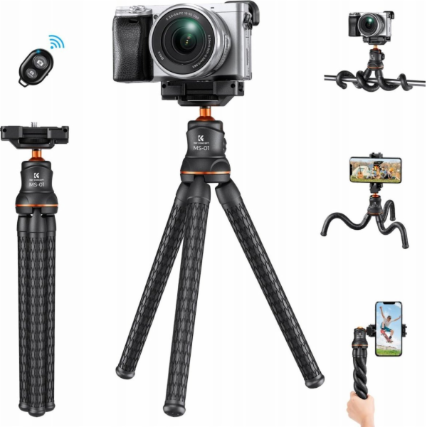 Kf Stativ Flexibilní stativ Držák 3D hlavy Fotoaparát Fot...