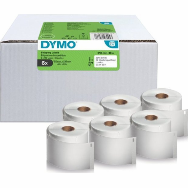 Dymo  LW-Versandetiketten Vorteilspack 102x210mm 6Rl 140S...