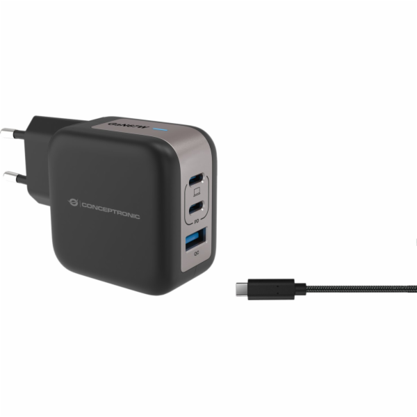 Conceptronická nabíječka CONCEPTRONIC Ladegerät 3Port 67W...