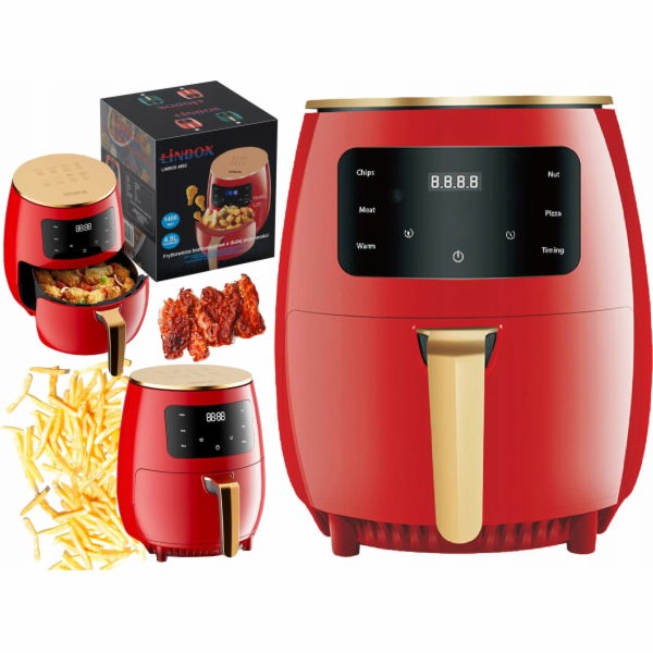 Beztuková fritéza Linbox AIR FRYER LINBOX 4502 1500W černá