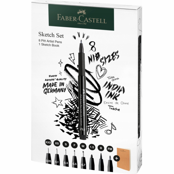 Faber-Castell FABER-CASTELL Sada Pitt Artist Pen + Sketch...