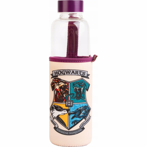 Harry Potter  - Skleněná láhev na vodu 500 ml (Bradavice)