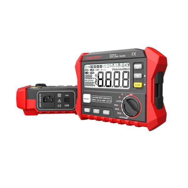 Digitální RCD / tester odporu smyčky Habotest HT5910