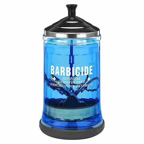 Barbicidní skleněná nádoba na dezinfekci Barbicidem 750 ml