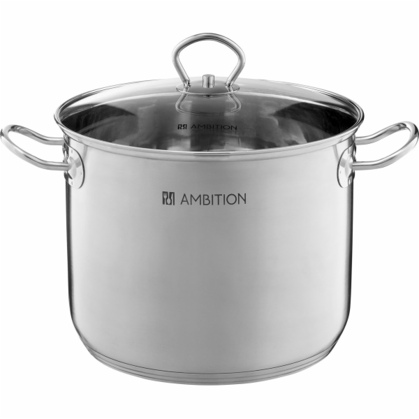 Ambition Vysoký nerezový hrnec s poklicí Acero 34 cm AMBI...