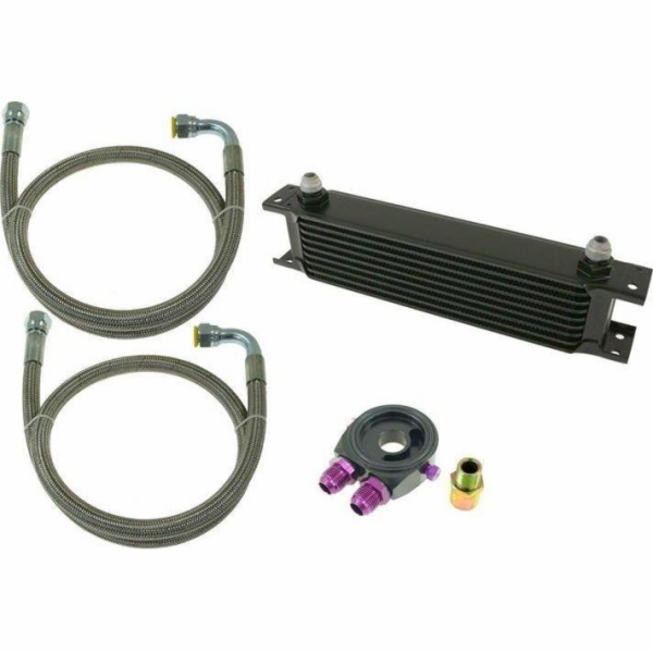Chladič oleje D1Spec_D TurboWorks 7řadý 260x50x50 AN10 černý