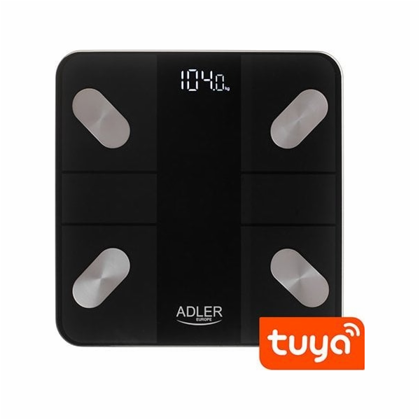 Elektronická koupelnová váha Adler AD 8186 Černá