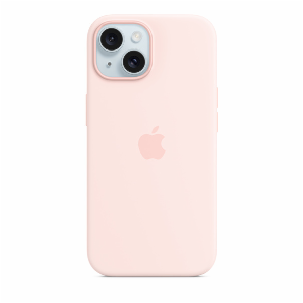 iPhone 15+ Silicone Case with MagSafe - Light Pink