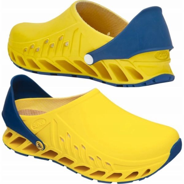 Scholl Evoflex  - unisex dřeváky žlutá, velikost 38