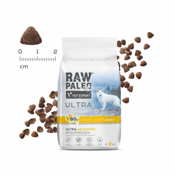 RAW PALEO Ultra Medium&Large Adult Turkey - suché krmivo ...