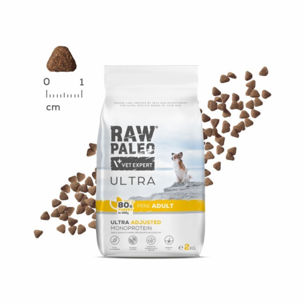 RAW PALEO Ultra Mini Adult Turkey - suché krmivo pro psy ...