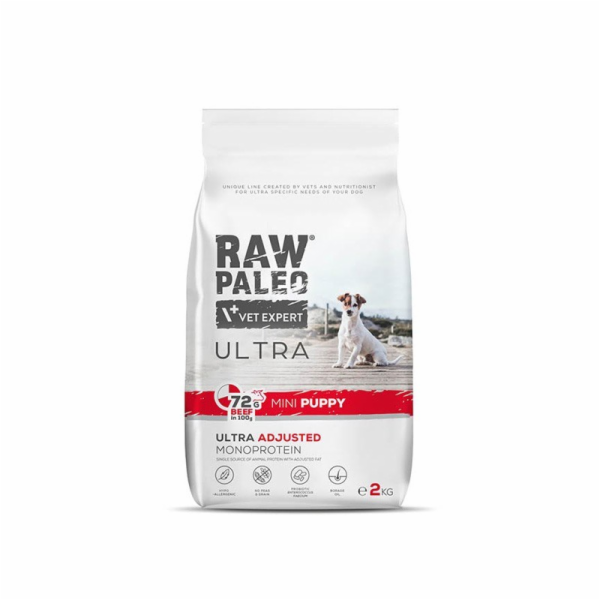 RAW PALEO Ultra Mini Puppy Beef - suché krmivo pro štěňat...