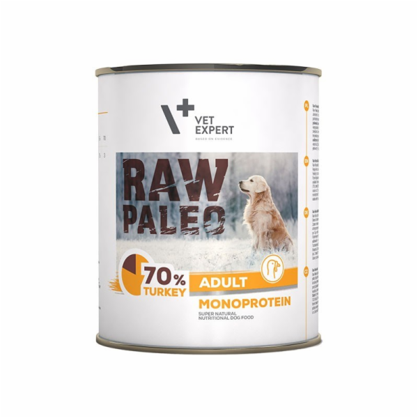RAW PALEO Adult Monoprotein Turkey - vlhké krmivo pro psy...