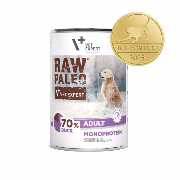 RAW PALEO Adult Monoprotein Duck - mokré krmivo pro psy -...