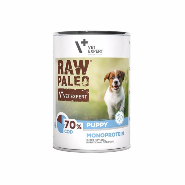 RAW PALEO Puppy Monoprotein Cod - mokré krmivo pro štěňat...