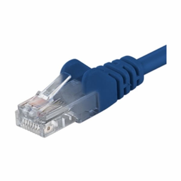 PremiumCord Patch kabel UTP RJ45-RJ45 CAT6 10m modrá