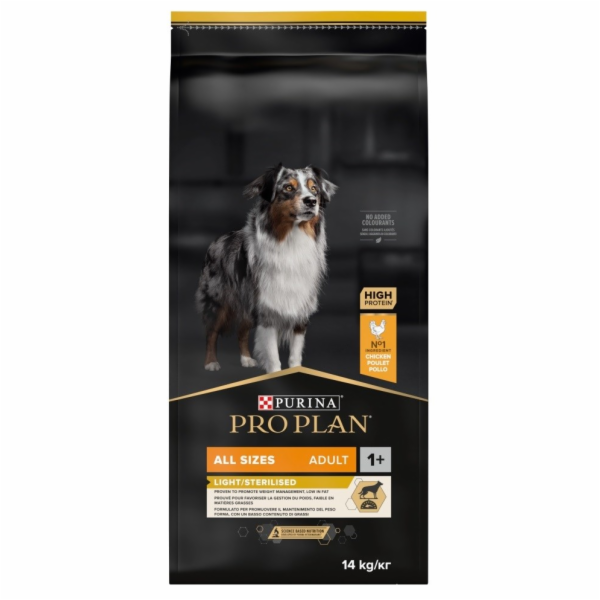 PURINA Pro Plan Light Sterilised All Sizes Adult - suché ...