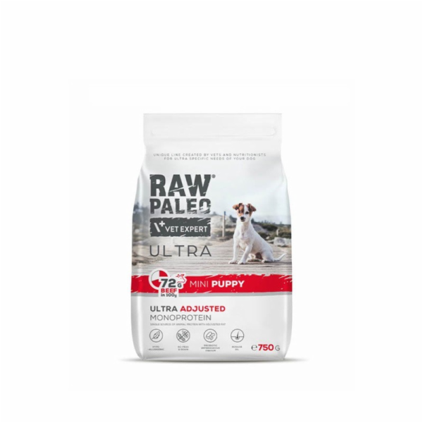 RAW PALEO Ultra Mini Puppy Beef - suché krmivo pro štěňat...