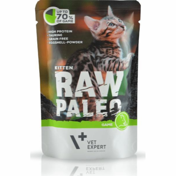 VETEXPERT Raw Paleo Kitten Cat Venison - mokré krmivo pro...