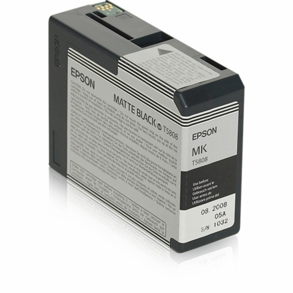 Epson T5808 - 80 ml - matná čerň - originální - inkoustov...
