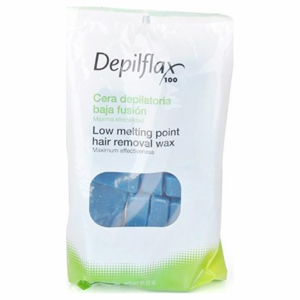 Depilflax  TVRDÝ VOSK BEZ PRUHÁKŮ NA DEPILACI 1KG AZULEN
