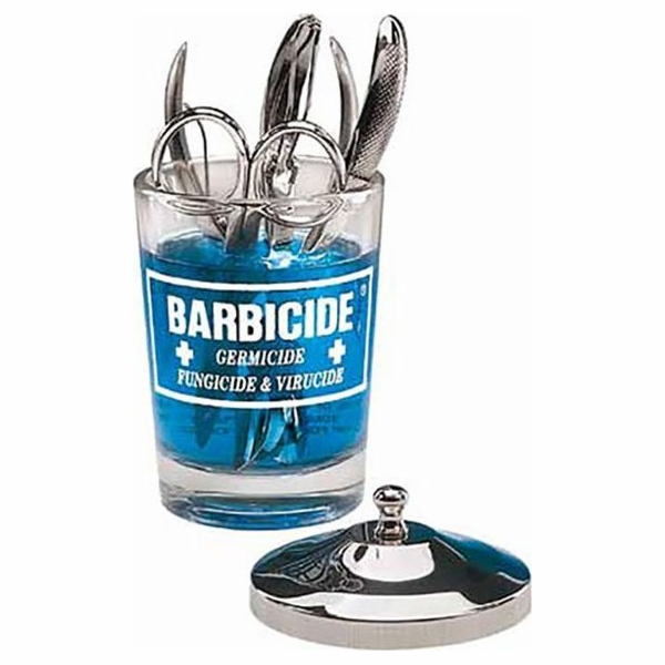 Barbicidní skleněná nádoba na dezinfekci Barbicidem 120 ml