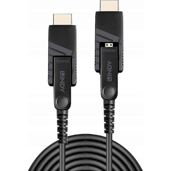 kabel Lindy 38322 HDMI kabel 30 m HDMI typ D (mikro) černý