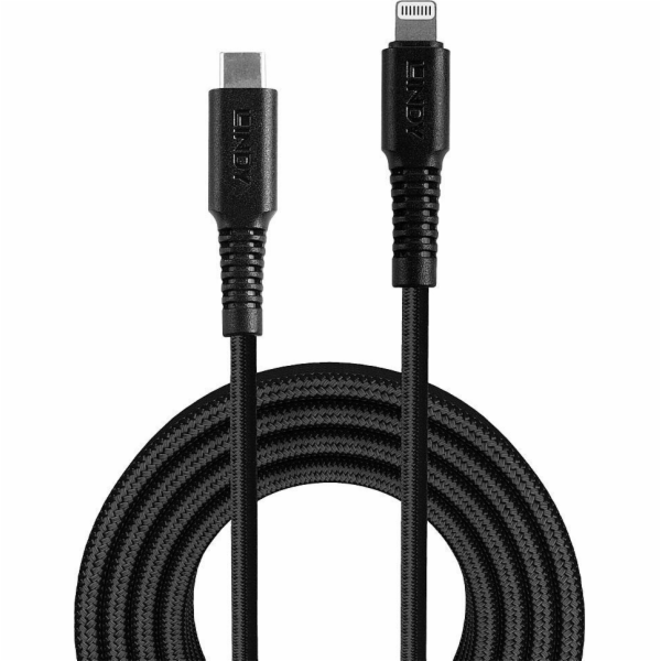 Lindy USB-C – Lightning kabel 3 m černý (31288)
