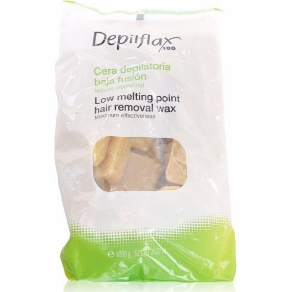 Depilflax  TVRDÝ VOSK BEZ PRUHÁKŮ NA DEPILACI 1KG PŘÍRODNÍ