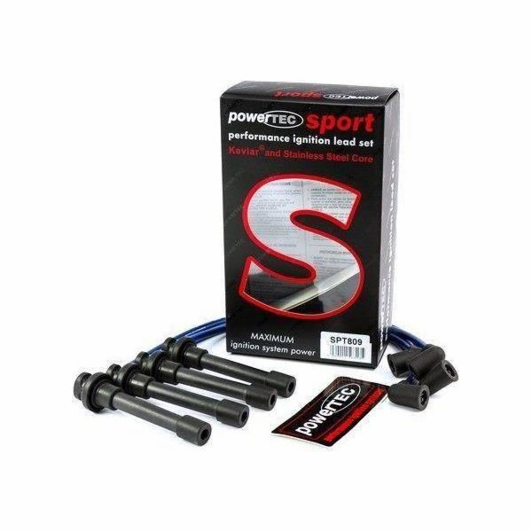 Zapalovací kabely Powertec  HONDA CIVIC AERODECK 98-01 Modré