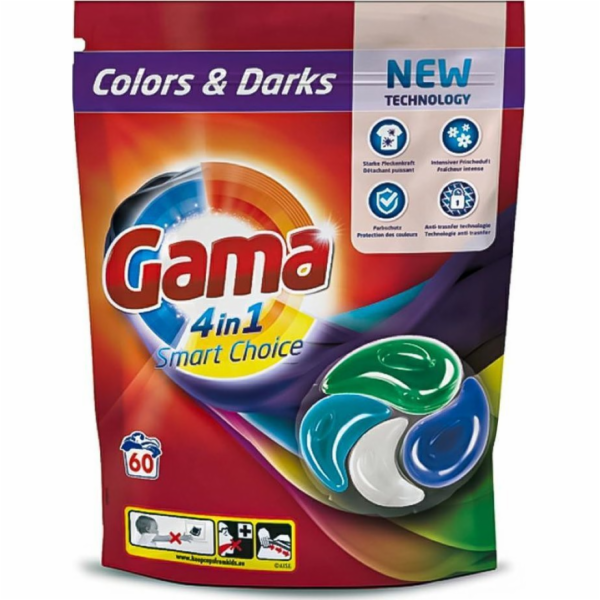Vizir Gama Colors & Darks - Kapsle na praní barevného prá...
