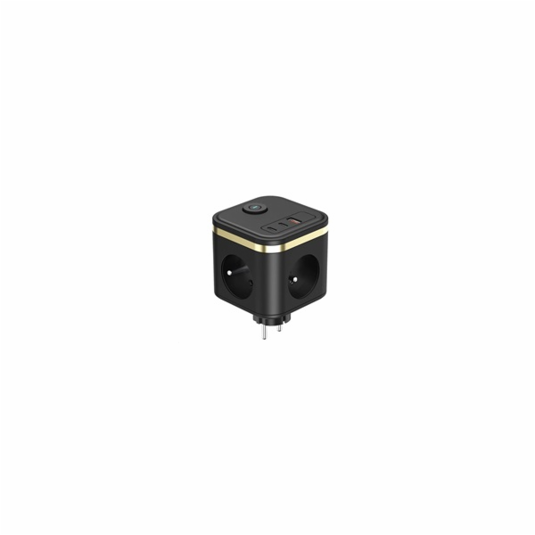 Viking síťový adaptér Y33, 3x 230 V, 1x USB-A, 2x USB-C, ...