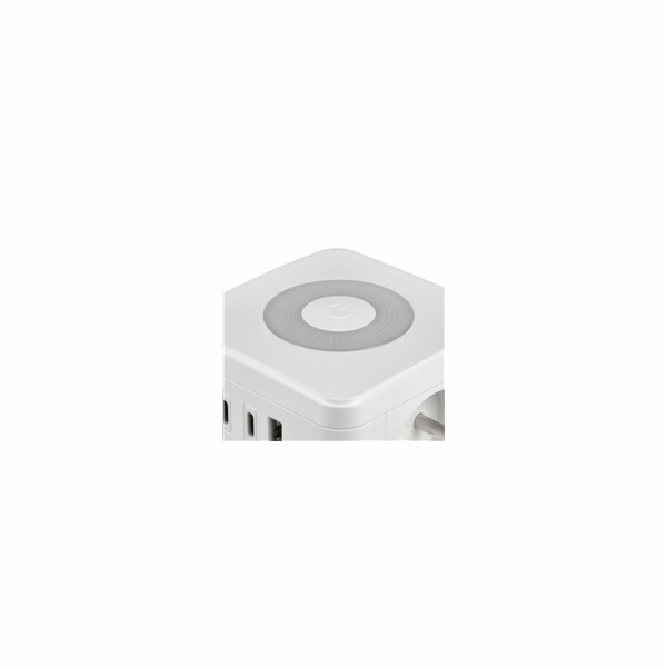 Viking síťový adaptér YC23L, 2x 230 V, 1x USB-A, 2x USB-C...