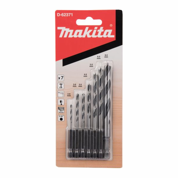 Makita "Sada vrtáků do dřeva 1/4"" D-62371"