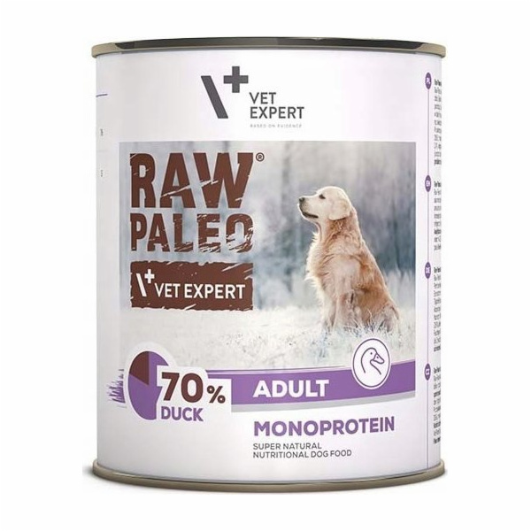 VETEXPERT Raw Paleo Adult Monoprotein Duck - vlhké krmivo...