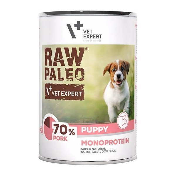 VETEXPERT Raw Paleo Puppy Monoprotein Vepřové maso - mokr...