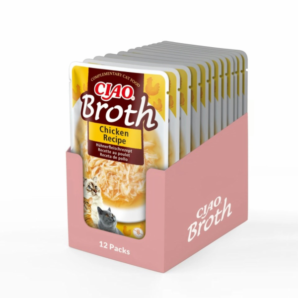 INABA Ciao Broth Chicken - pamlsek pro kočky - 40g