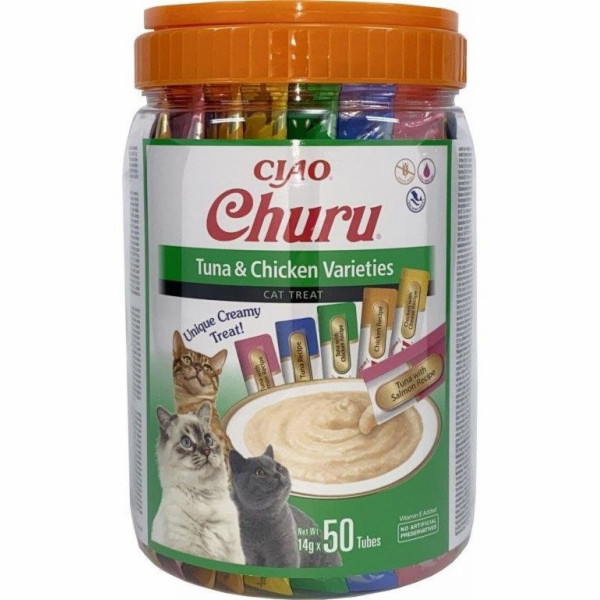 INABA Churu Varieties Chicken and tuna - pamlsek pro kočk...