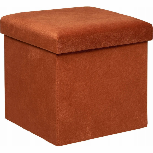 Pouf Atmosphera, oranžový, 38 cm x 38 cm x 38 cm