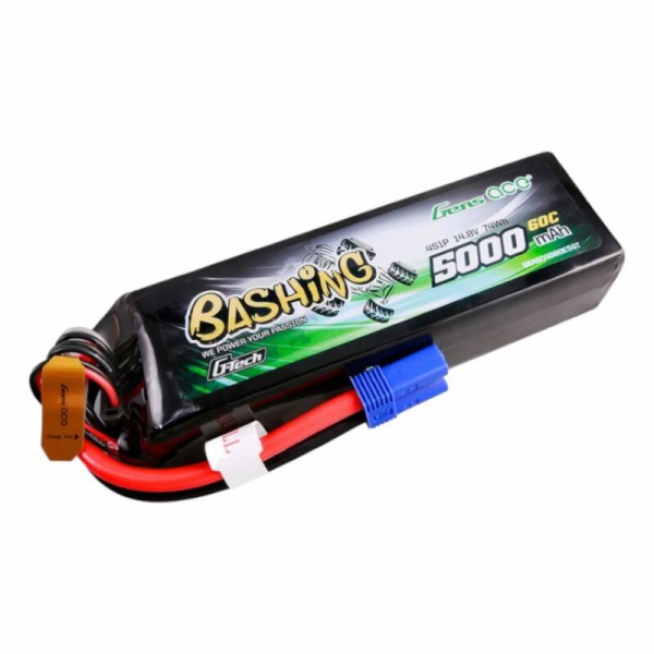 Gens ace G-Tech 5000mAh 14,8V 4S1P 60C Lipo Battery Pack ...
