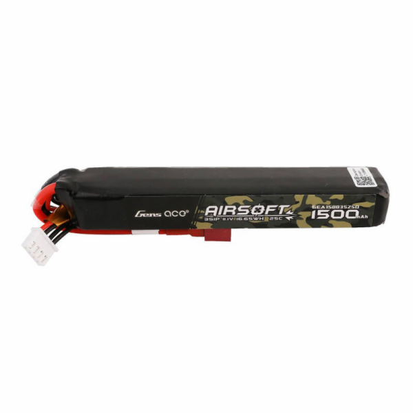 Gens ace 25C 1500mAh 3S1P 11.1V Airsoft Gun Lipo baterie ...
