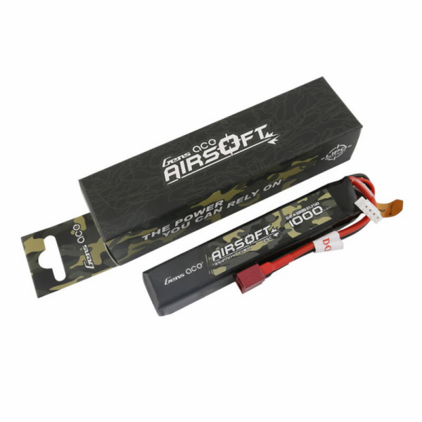 Gens ace 25C 1000mAh 3S1P 11.1V Airsoft Gun Lipo baterie ...
